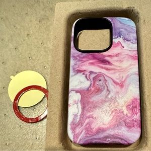 IPHONE 11 CASE PURPLE /FUCHSIA MARBLE NEW!! MAGSAFE